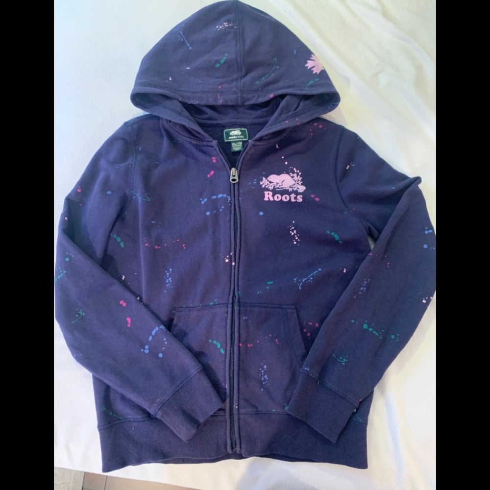 Roots purple hoodie